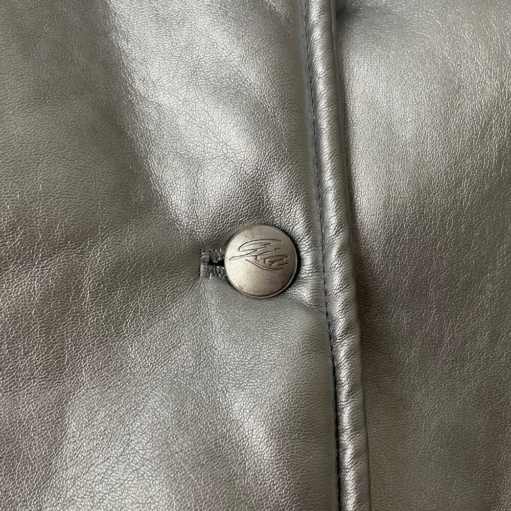 I.AM.GIA Jacket Womens Small Silver Metallic Alessandra‎ Cropped Sherpa Lined - Picture 8 of 13